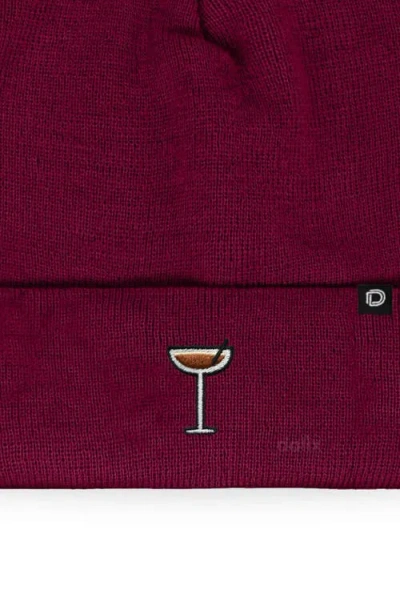 Dalix Espresso Martini Beanie Cap In Burgundy
