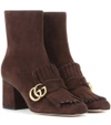 GUCCI SUEDE ANKLE BOOTS,P00220077
