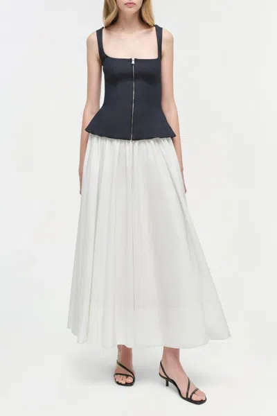 Simkhai Womens Black Multi Jolynn Scoop-neckline Woven Midi Dress