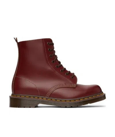 Dr. Martens Dr.martens Smooth Boots In Cherry Color Leather In Brown
