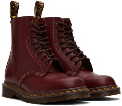 Dr. Martens Dr.martens Smooth Boots In Cherry Color Leather In Brown