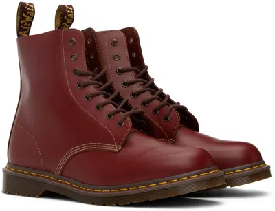 Dr. Martens Dr.martens Smooth Boots In Cherry Color Leather In Brown
