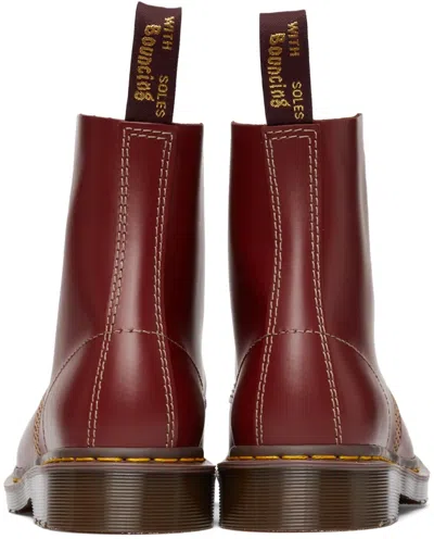 Dr. Martens Dr.martens Smooth Boots In Cherry Color Leather In Brown