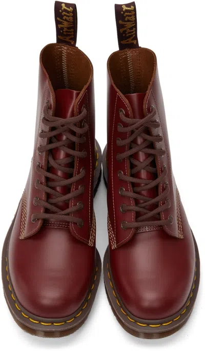 Dr. Martens Dr.martens Smooth Boots In Cherry Color Leather In Brown