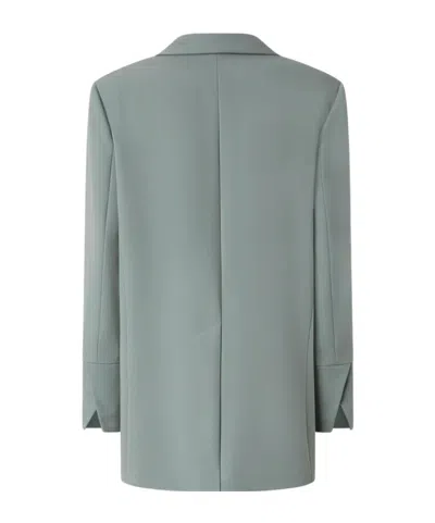Pinko Oversized Stretch Blazer In Blue
