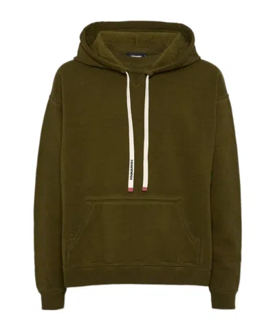 Dsquared2 Hooded Sweater Kangaroo Pocket In Multi
