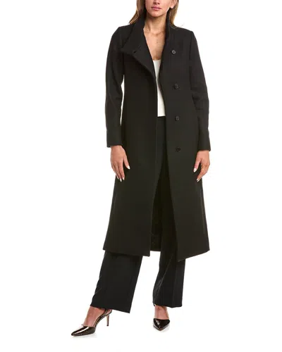 Reiss Nrd Mischa Wool-blend Blend Long Length Coat In Black