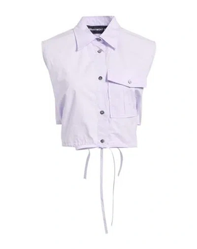 Department Five Department 5 Woman Shirt Lilac Size 6 Cotton In Purple