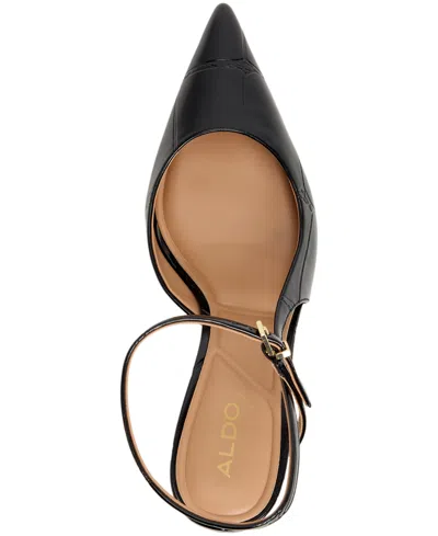 Aldo Women's Kymmberly Asymmetric Ankle-strap High-heel Pumps In Black