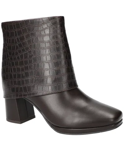 Easy Street Women's Sutton Square Toe Ankle Boots In Brown