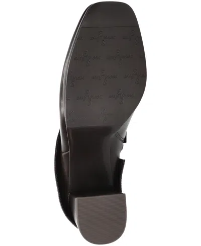 Easy Street Women's Sutton Square Toe Ankle Boots In Brown