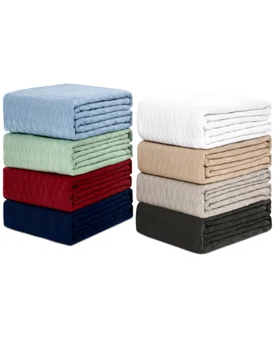 Ralph Lauren Classic Cotton Blanket, Twin In Multi