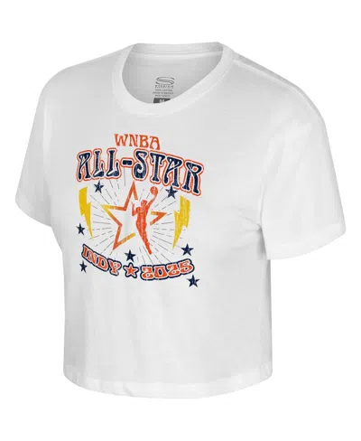Stadium Essentials Women's White 2025 Wnba All-star Game The Road Cropped T-shirt In White