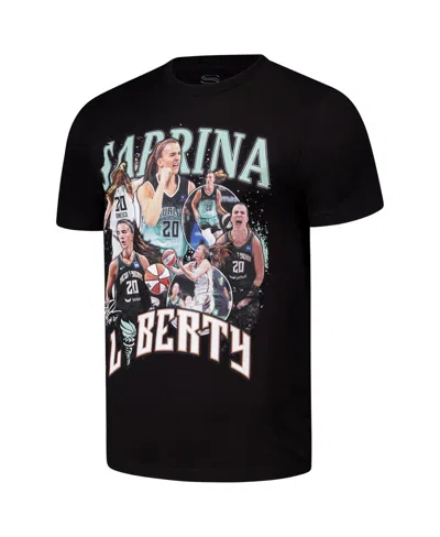 Stadium Essentials Men's And Women's Sabrina Ionescu Black New York Liberty 2024 Crossroads T-shirt In Black
