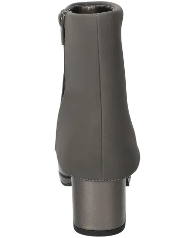 Easy Street Sutton Foldover Cuff Platform Bootie In Silver