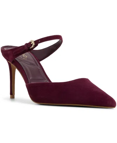 Aldo Women's Sidnney Two-piece Pointed Toe High Heel Pumps In Red