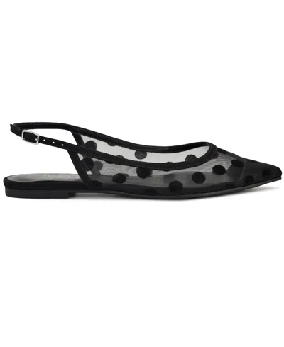 Nine West Women's Brin Mesh Ballet Flats In Black