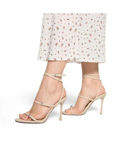 Aldo Women's Jamielynn Strappy Ankle-wrap High-heel Dress Sandals In White