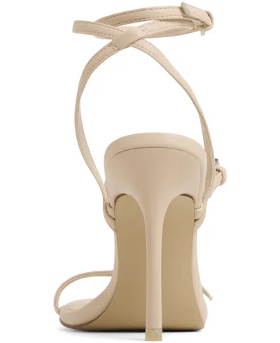 Aldo Women's Jamielynn Strappy Ankle-wrap High-heel Dress Sandals In White