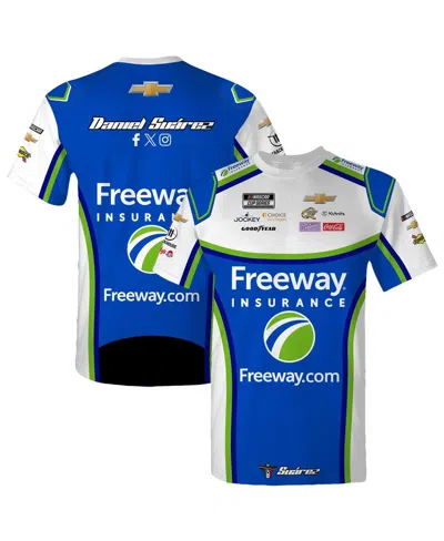 Trackhouse Racing Team Collection Men's Blue Daniel Suarez Freeway Uniform T-shirt In Blue