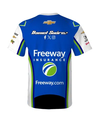 Trackhouse Racing Team Collection Men's Blue Daniel Suarez Freeway Uniform T-shirt In Blue