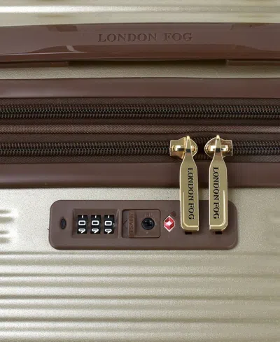 London Fog Brentwood Iv 20" Expandable Spinner Carry-on Hardside In Brown