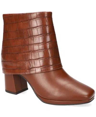 Easy Street Women's Sutton Square Toe Ankle Boots In Brown