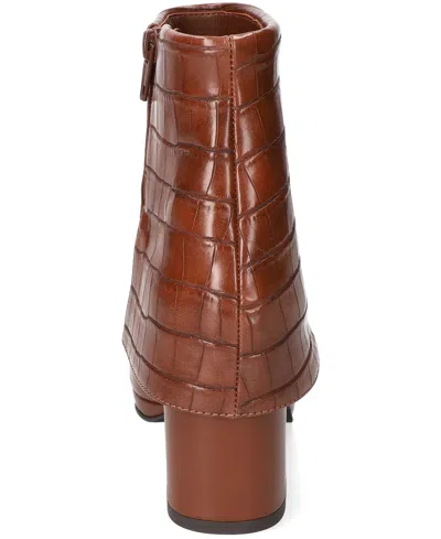 Easy Street Women's Sutton Square Toe Ankle Boots In Brown