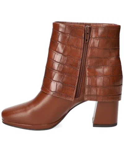Easy Street Women's Sutton Square Toe Ankle Boots In Brown