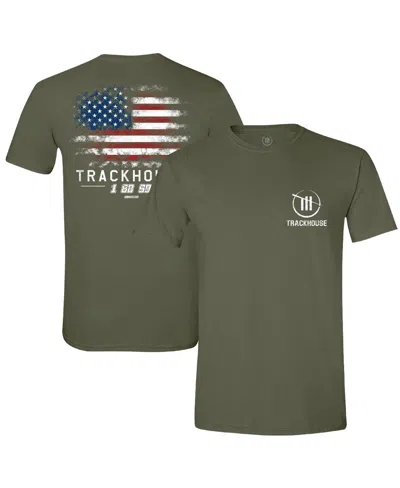 Trackhouse Racing Team Collection Men's Green Trackhouse Racing Flag T-shirt In Green