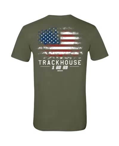Trackhouse Racing Team Collection Men's Green Trackhouse Racing Flag T-shirt In Green