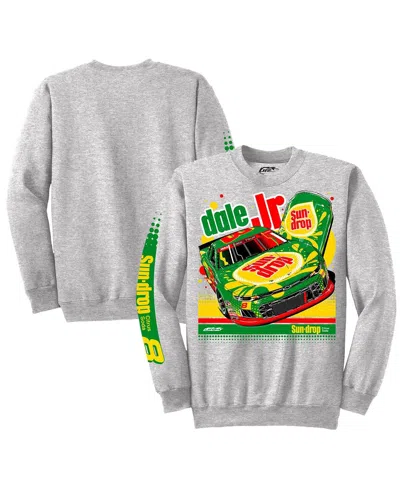 Jr Motorsports Official Team Apparel Men's Heather Gray Dale Earnhardt Jr. Sun Drop 8 Camaro Pullover Sweatshirt In Gray
