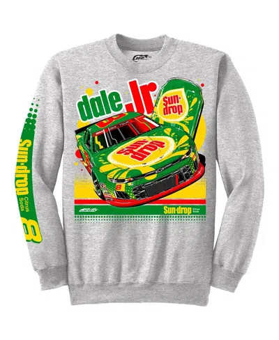 Jr Motorsports Official Team Apparel Men's Heather Gray Dale Earnhardt Jr. Sun Drop 8 Camaro Pullover Sweatshirt In Gray
