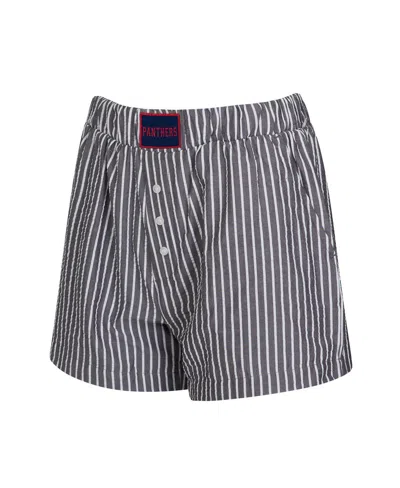 Concepts Sport Women's 2-pack Charcoal Detroit Lions Stripes And Solids Boxer Shorts Set In Blue