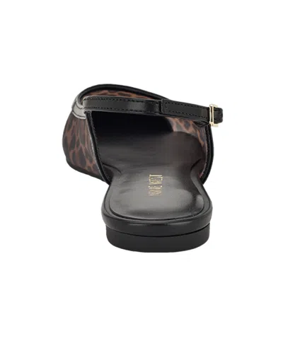 Nine West Women's Brin Slingback Flats In Animal Print