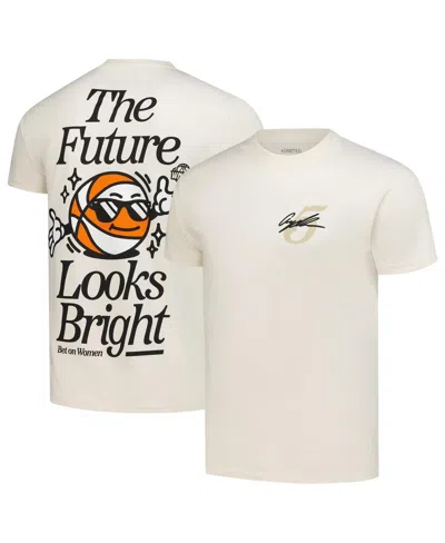 Kür8ted Men's And Women's Angel Reese Cream Chicago Sky The Future Looks Bright T-shirt In Neutral