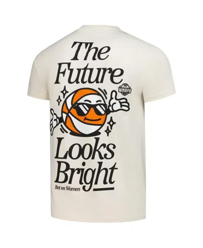 Kür8ted Men's And Women's Angel Reese Cream Chicago Sky The Future Looks Bright T-shirt In Neutral