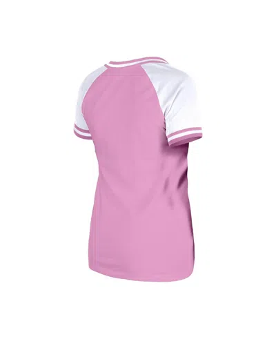 New Era Women's Pink Denver Broncos Mommy Me V-neck T-shirt In Pink