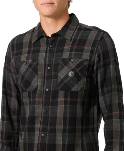 O'neill Men's Original Clashed Flannel Shirt In Black