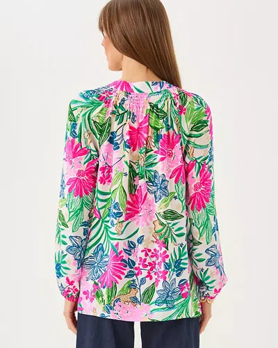 Lilly Pulitzer Elsa Silk Top In Pink