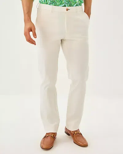 Lilly Pulitzer Men's Stuff 34" Mizner Stretch Pant In White