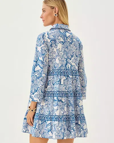 Lilly Pulitzer Angie Shirtdress In Blue