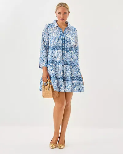 Lilly Pulitzer Angie Shirtdress In Blue