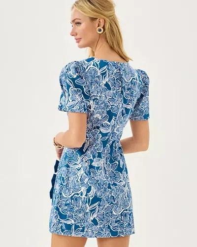 Lilly Pulitzer Lala Skirted Romper In Blue