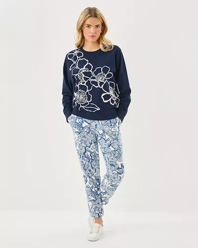 Lilly Pulitzer Ballad Cotton Sweatshirt In Blue