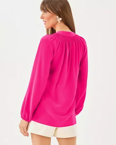 Lilly Pulitzer Elsa Silk Top In Pink
