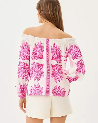 Lilly Pulitzer Kalinda Off-the-shoulder Top In White