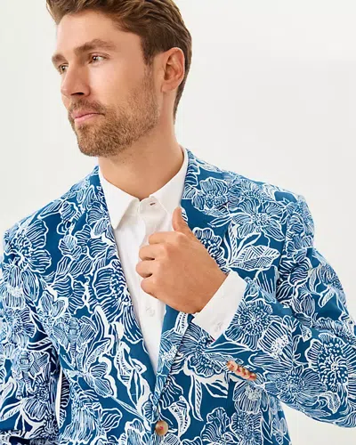 Lilly Pulitzer Men's Stuff Flagler Blazer In Blue