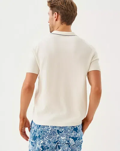 Lilly Pulitzer Men's Stuff Devonn Polo Sweater In Neutral