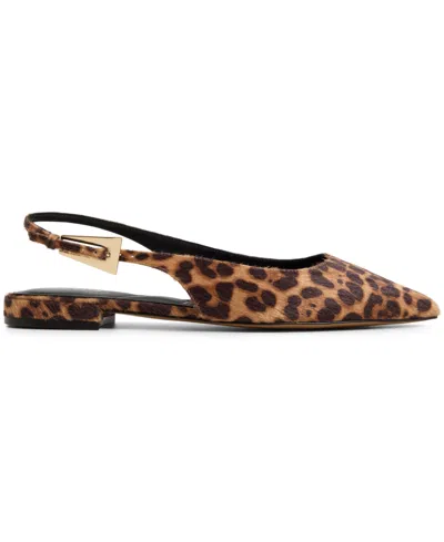 Aldo Women's Kristell Slingback Flats In Animal Print